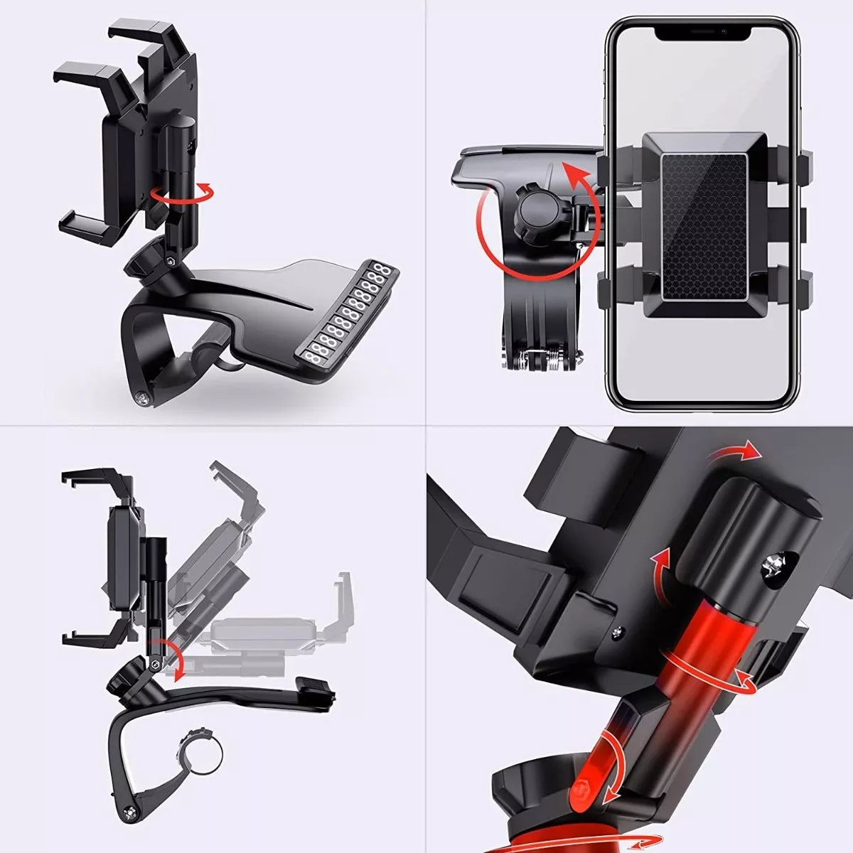 Soporte multifuncional con giro de 360 grados para celular