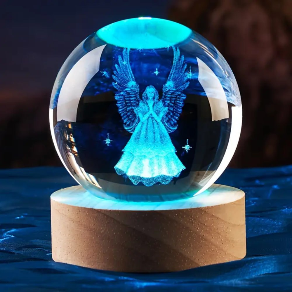 Esfera 3D de Cristal Religiosa
