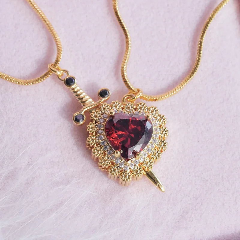 Collar Corazón y Espada❤️