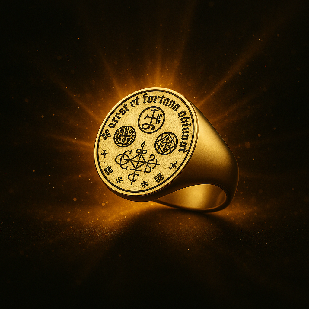 Potente anillo Amuleto de Dinero para Riqueza Abundancia y Prosperidad
