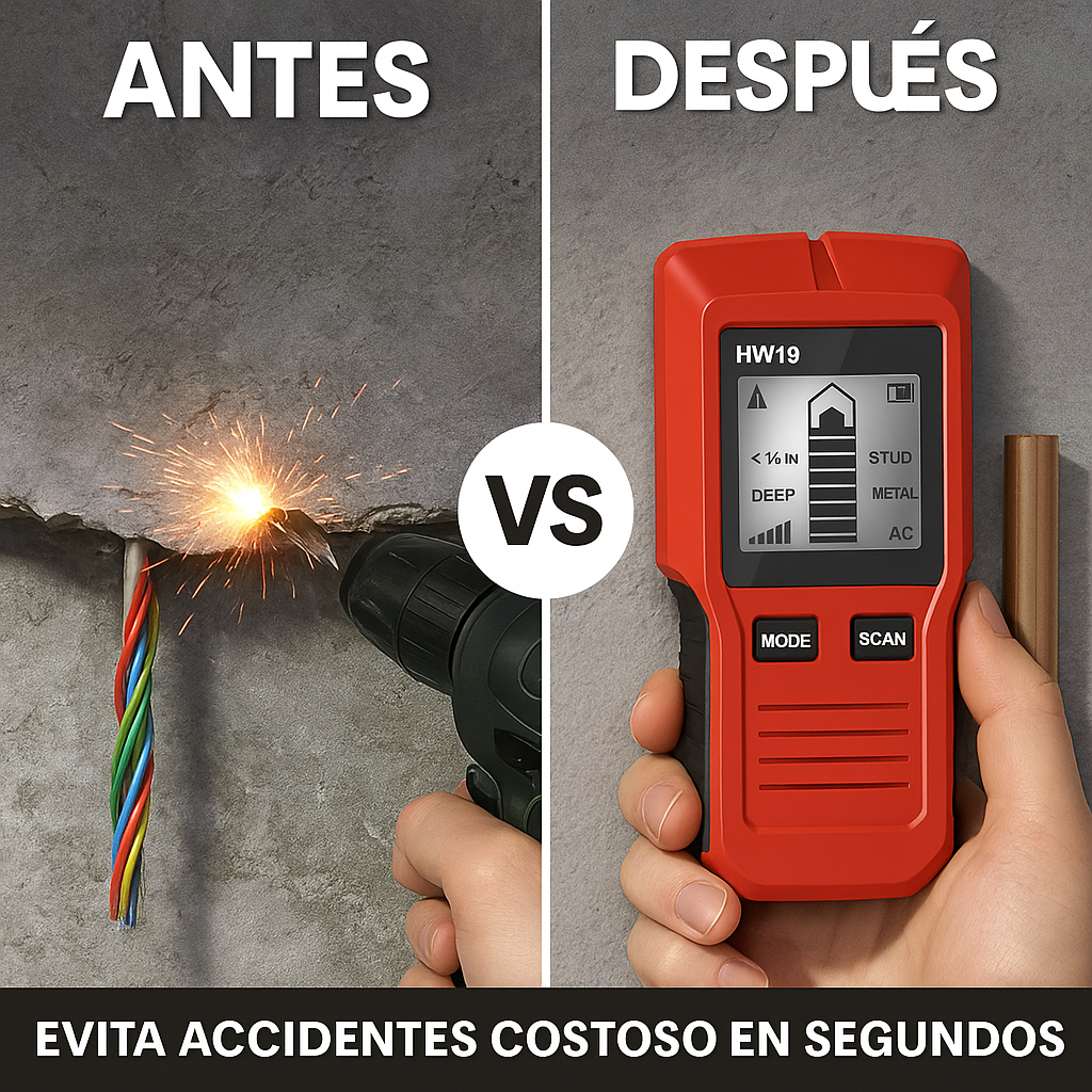 Detector de tuberias detrás de las paredes |metales |cableados| maderas