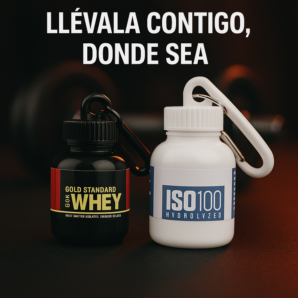 Wheykey mini bote cargador de proteína o creatina