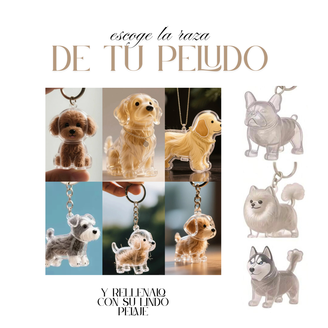 Llavero Pelaje del Alma | Mini Recuerdo Peludo