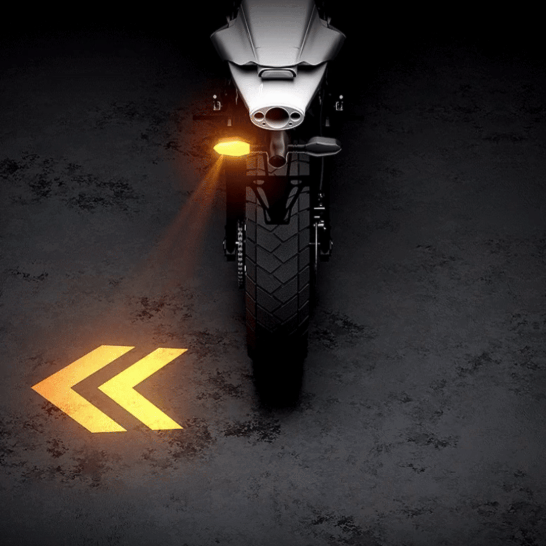 Luces para moto con proyector de flechas direccional x2.