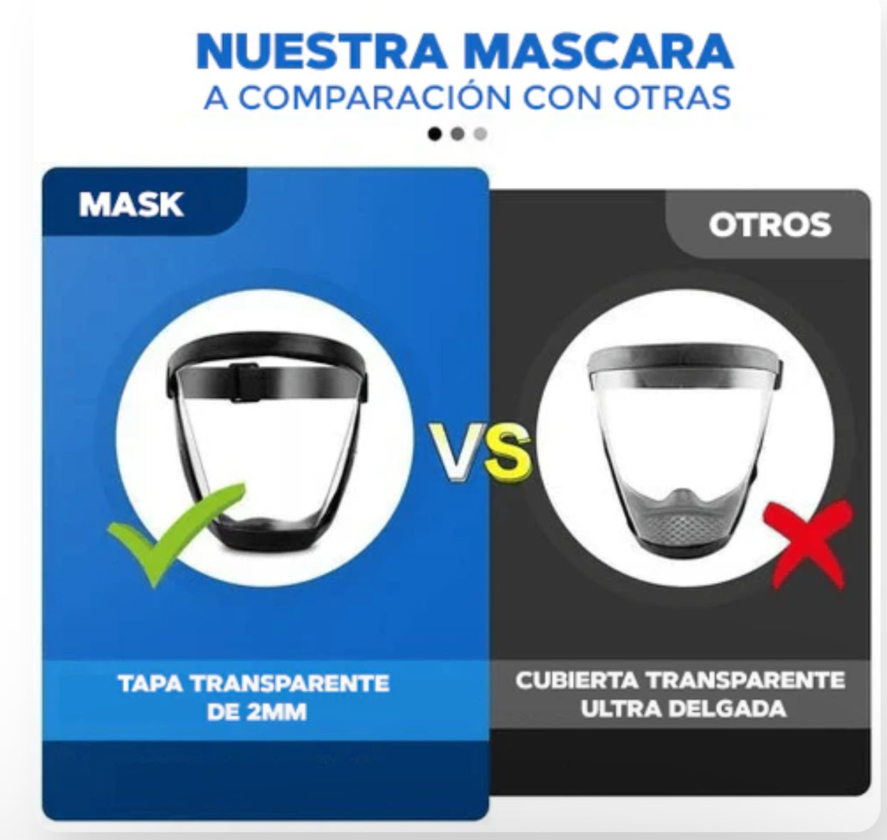 MASCARA DE PROTECCION FACIAL