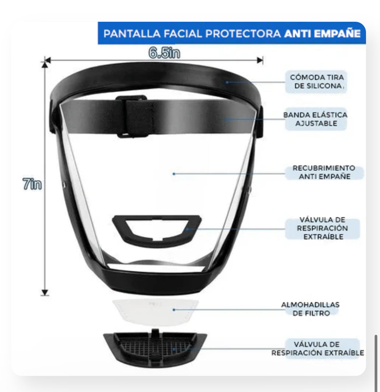 MASCARA DE PROTECCION FACIAL