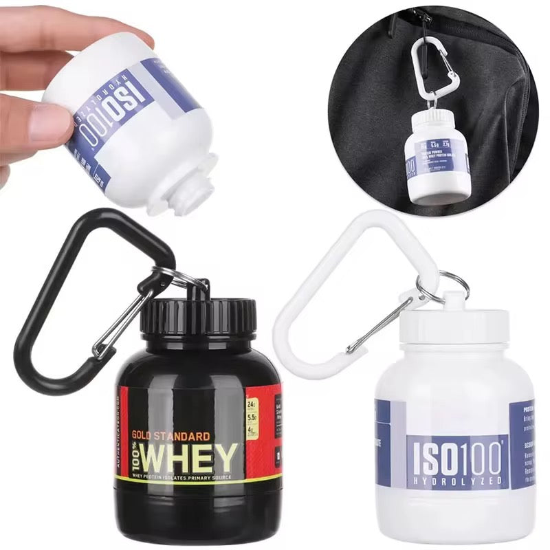 Wheykey mini bote cargador de proteína o creatina