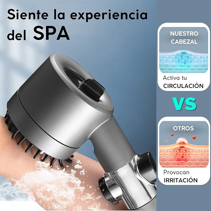 CABEZAL DE DUCHA DE ALTA PRESION / CUIDA TU PIEL Y CABELLO
