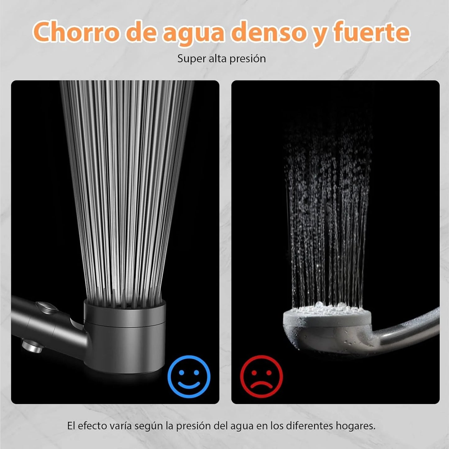 CABEZAL DE DUCHA DE ALTA PRESION / CUIDA TU PIEL Y CABELLO