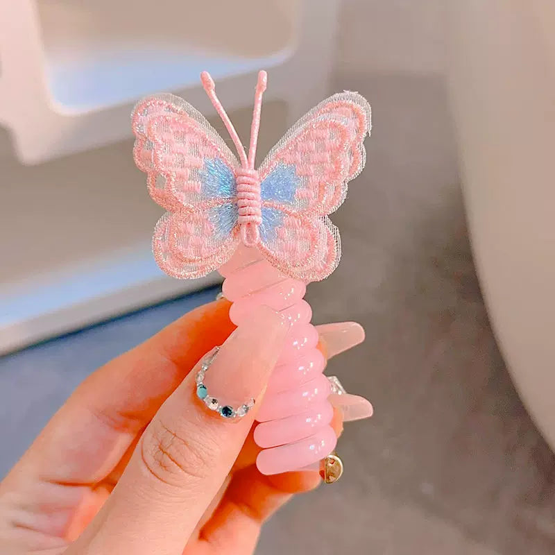Bandas para el cabello diseño alambre telefónico de mariposa x2