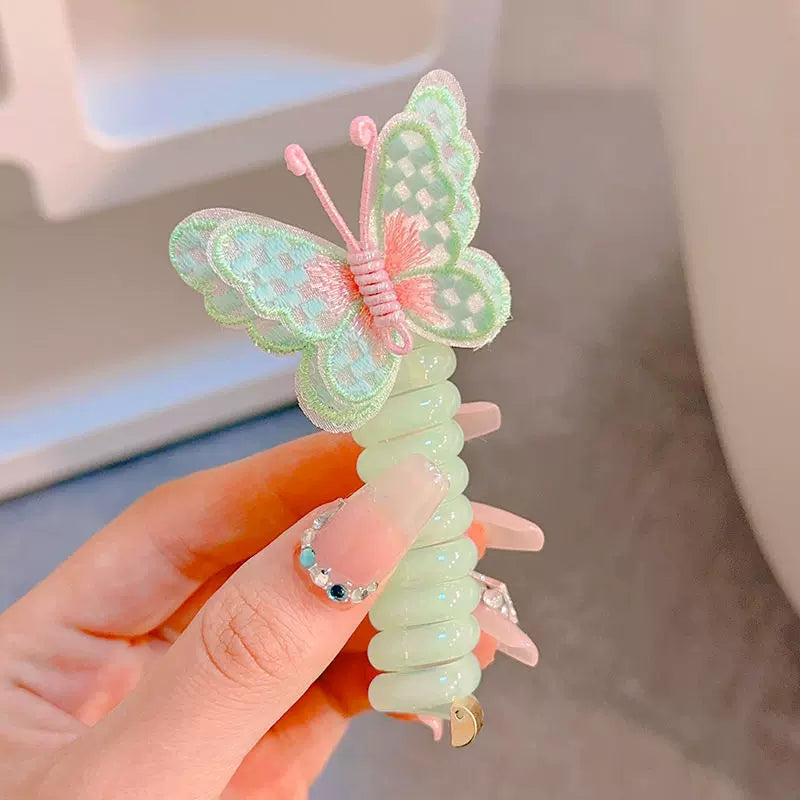 Bandas para el cabello diseño alambre telefónico de mariposa x2