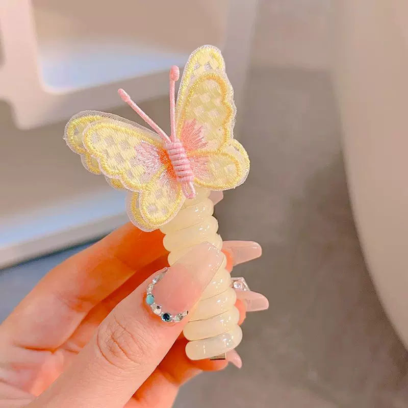 Bandas para el cabello diseño alambre telefónico de mariposa x2