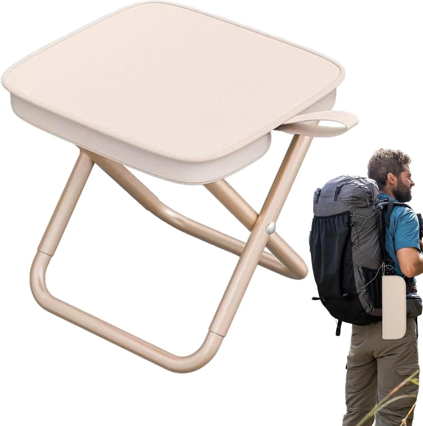 SILLA PLEGABLE PORTÁTIL CON MALETA DE ALMACENAMIENTO