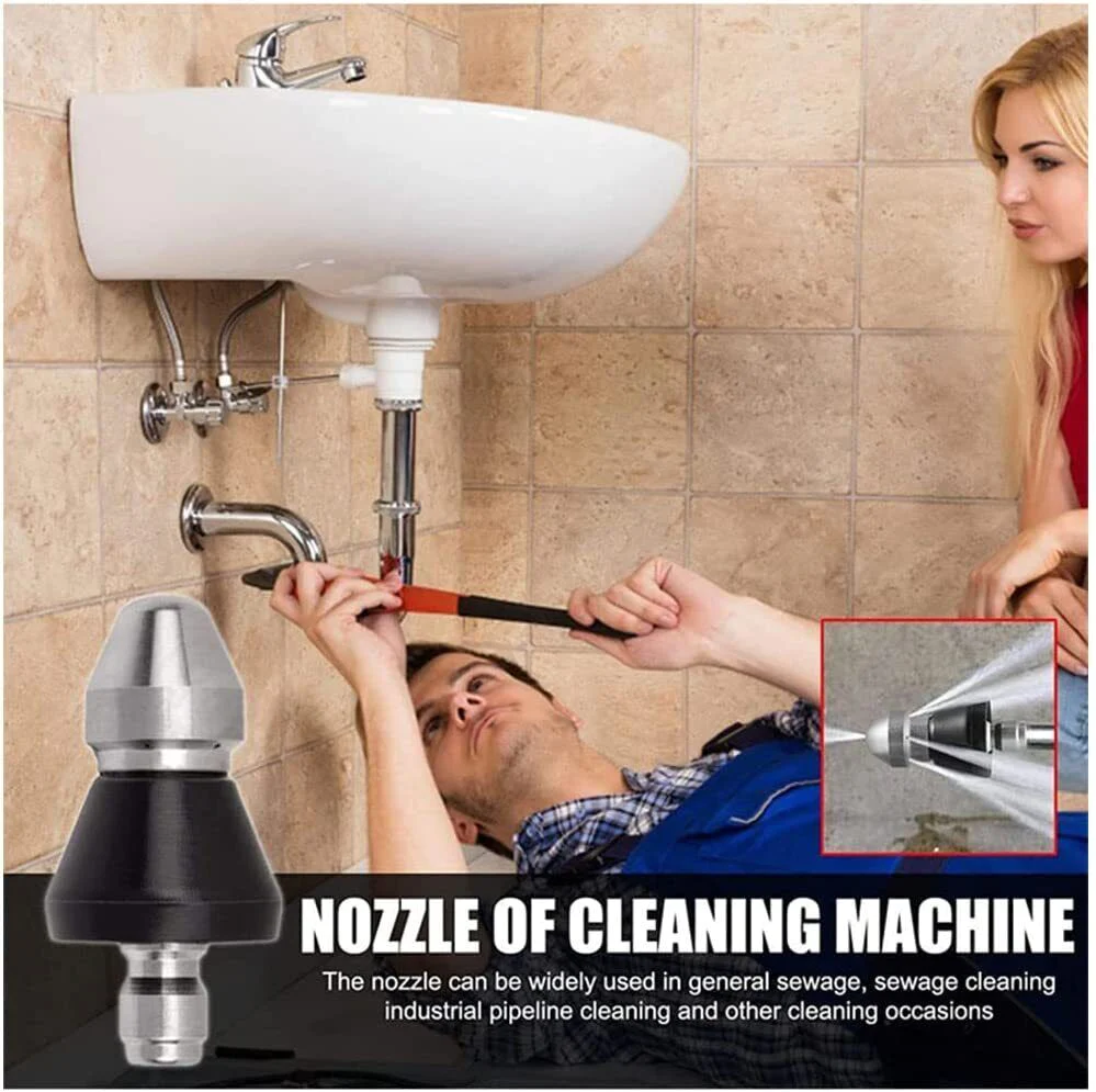 HERRAMIENTA DESTAPA TUBERIAS Y CAÑERIAS | BOQUILLA ALTA PRESION.