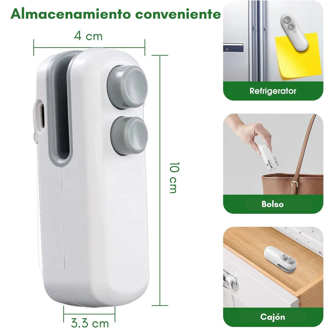 Mini sellador de bolsa y corte 2 en 1