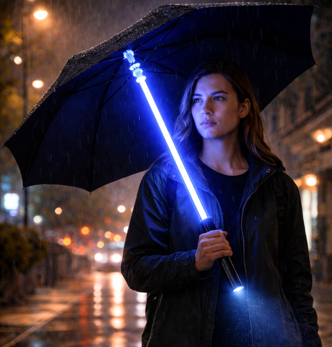Lunox | Sombrilla con luz led integrada