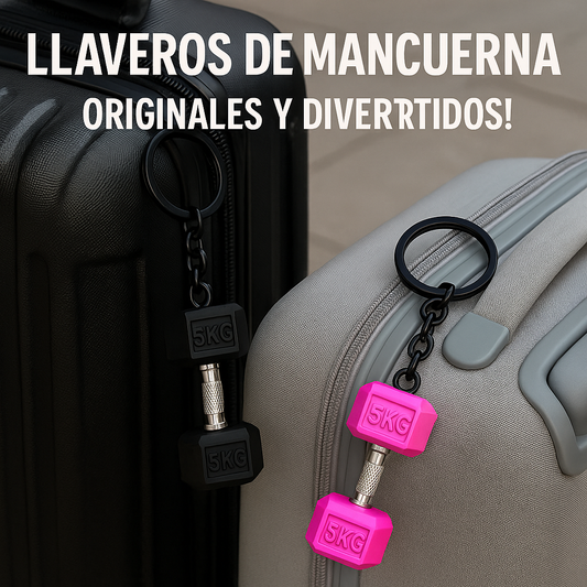 🏋🏻‍♂️ Mini Mancuernas MiniFit™ – Set de 2 Llaveros (Edición Limitada)