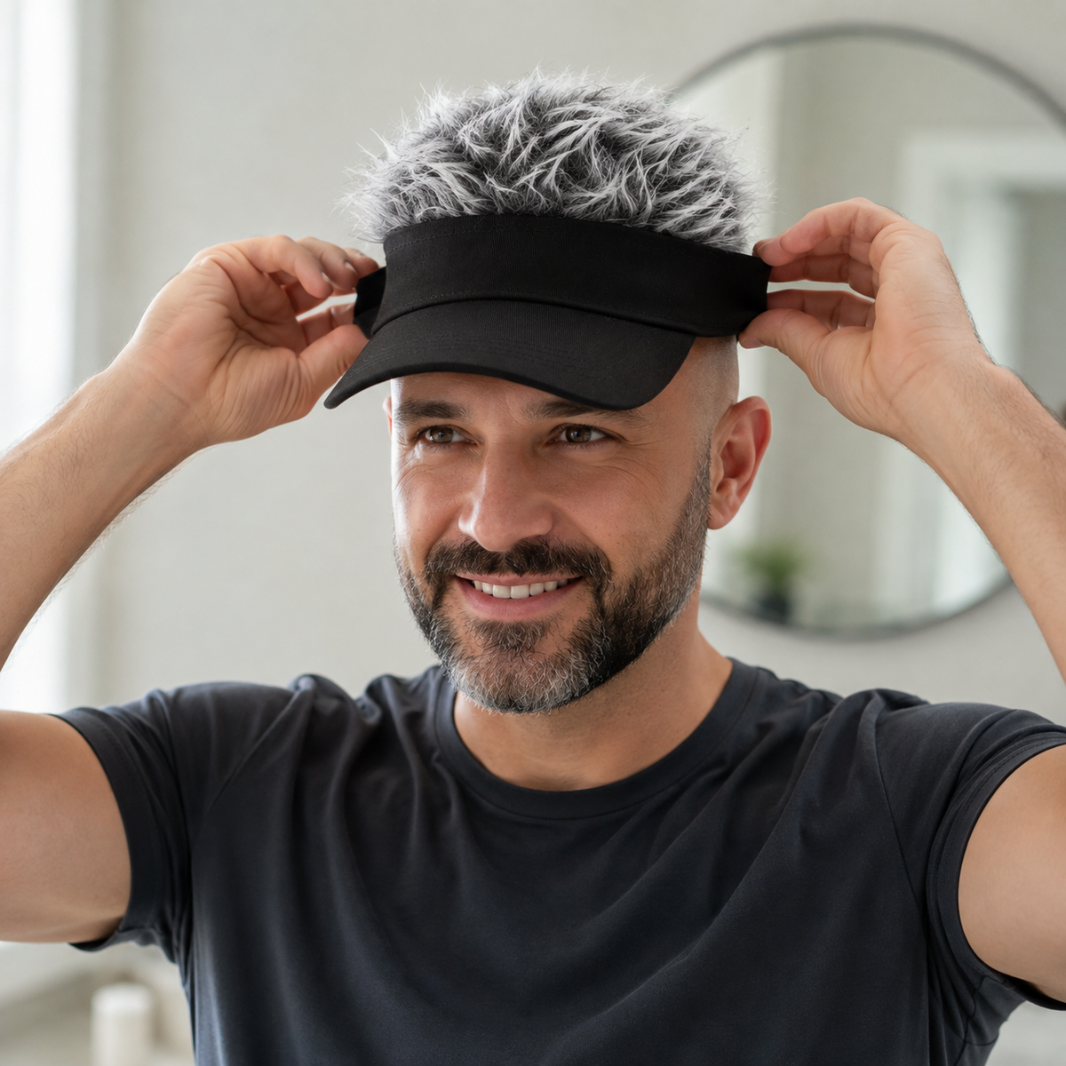 Gorra con cabello| CubreCalvicie