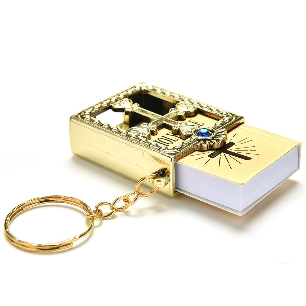 Llavero Mini Biblia Sagrada Protecccion