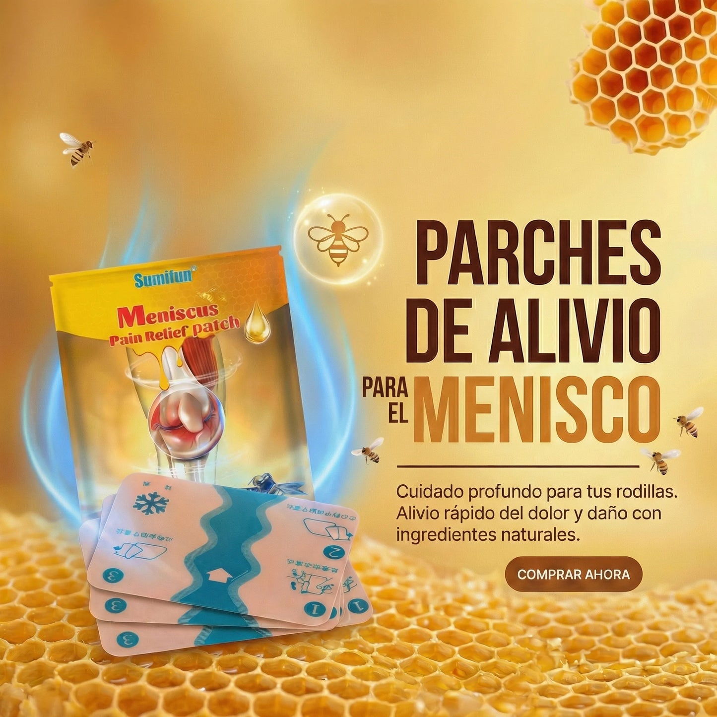 MENISCUS PATCH | PARCHE PARA EL DOLOR DE MENISCO
