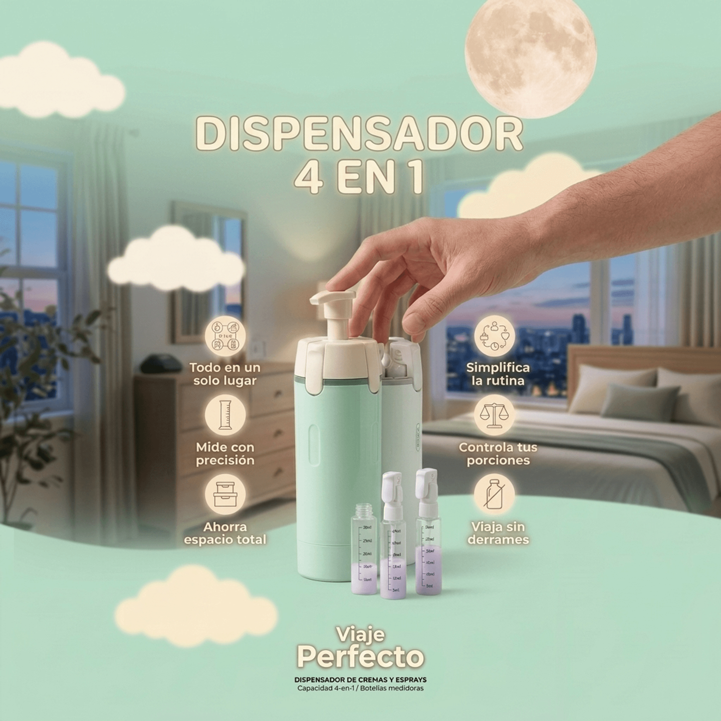 Organizador 4 en 1 | Tu rutina completa en un solo dispositivo