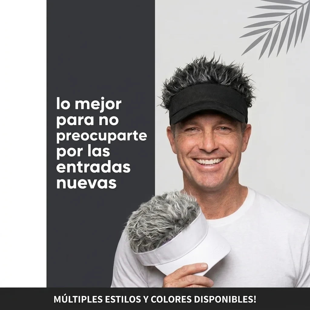 Gorra con cabello| CubreCalvicie