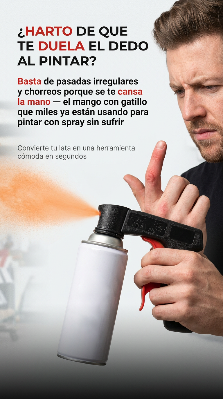 SprayGrip™ | Este Mango para Aerosol convierte cualquier lata de spray en una herramienta con empuñadura y gatillo